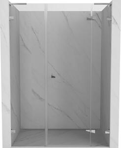 Mexen Lunar L, ușă de duș cu balamale pe dreapta 120 cm, sticlă transparentă, profil cromat, 834SL-120-050-01-00-P