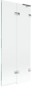Mexen Lunar L, paravan de cadă cu 2 aripi, dreapta, 80 x 150 cm, sticlă transparentă, crom, 897L-080-100-01-00-P
