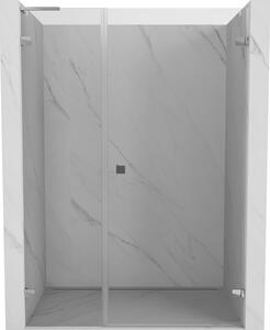 Ușă de duș pivotantă Mexen Lunar-B, L, dreapta, 150 cm, sticlă transparentă de 8 mm, profil cromat, 832SL-150-050-01-00-P