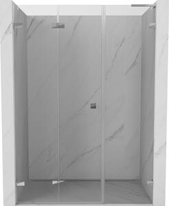 Mexen Lunar-F, ușă de duș pliabilă stânga, 120 cm, sticlă transparentă, profil cromat, 836SL-120-050-01-00-L