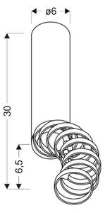 Lustră aplicată TUBA 1xGU10/50W/230V alb