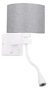 Corp de iluminat LED flexibil POLO 1xE27/40W+LED/2W 230V alb