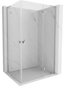 Cabină de duș Mexen Mist-H L Duo cu 2 aripi 70 x 100 cm, sticlă transparentă, profil cromat, 8A5L-070L-100P-01-00