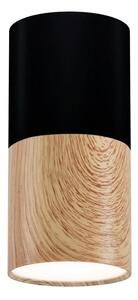 Plafonieră TUBA 1xGU10/50W/230V negru