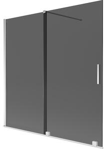 Mexen Velar, paravan de baie glisant cu 2 aripi 160 x 150 cm, sticlă gri 8 mm, crom, 896-160-000-41-01