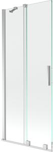 Mexen Velar, paravan de baie glisant cu 2 aripi 80 x 150 cm, sticlă transparentă de 8 mm, profil cromat, 896-080-000-01-01