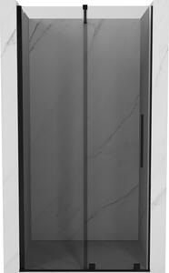 Mexen Velar, usa de dus culisanta pentru deschidere 90 cm, sticla gri 8mm, negru mat, 871-090-000-41-70