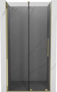 Mexen Velar, usa de dus culisanta pentru deschidere 90 cm, sticla gri 8mm, auriu lucios, 871-090-000-41-50