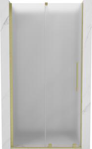 Mexen Velar, usa de dus culisanta pentru deschidere 110 cm, sticla mat 8 mm, auriu mat, 871-110-000-31-55