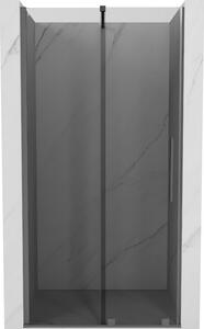 Mexen Velar, usa de dus culisanta pentru deschidere 110 cm, sticla gri 8 mm, grafit lustruit, 871-110-000-41-95