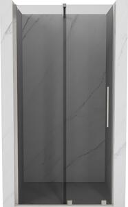 Mexen Velar, usa de dus culisanta pentru deschidere 100 cm, sticla gri 8 mm, otel periat, 871-100-000-41-97