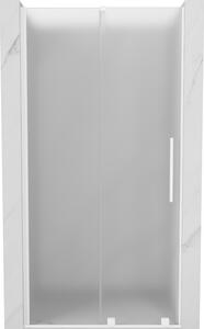 Mexen Velar, usa de dus culisanta cu deschidere 90 cm, sticla mat 8 mm, alb mat, 871-090-000-31-20