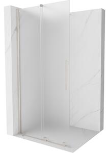 Mexen Velar, paravan de duș cu ușă glisantă Walk-in 100 x 200 cm, sticlă mată 8 mm, oțel periat, 871-100-000-33-97