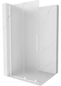 Mexen Velar, paravan de duș cu ușă glisantă Walk-in 85 x 200 cm, sticlă mată 8 mm, alb mat, 871-085-000-33-20