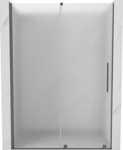 Mexen Velar, usa de dus culisanta pentru deschidere 130 cm, sticla mat 8 mm, grafit lustruit, 871-130-000-31-95