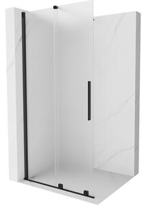 Mexen Velar, paravan de duș cu ușă glisantă Walk-in 70 x 200 cm, sticlă mată 8 mm, negru mat, 871-070-000-33-70