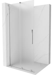 Mexen Velar, paravan de duș cu ușă glisantă Walk-in 85 x 200 cm, sticlă mată 8 mm, crom, 871-085-000-33-01