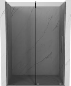 Mexen Velar, usa de dus culisanta pentru deschidere 130 cm, sticla gri 8 mm, grafit lustruit, 871-130-000-41-95