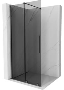 Mexen Velar, paravan de dus cu usa glisanta Walk-in 100 x 200 cm, sticla gri 8mm, grafit lustruit, 871-100-000-43-95