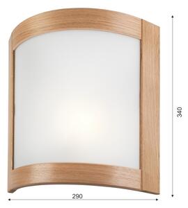 Aplică ELODIE 1xE27/60W/230V stejar