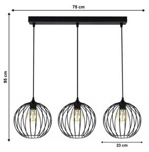 Lustră pe cablu MATT 3xE27/60W/230V