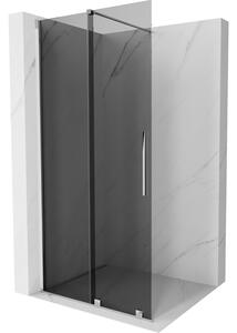 Mexen Velar, paravan de dus cu usa glisanta Walk-in 70 x 200 cm, sticla gri 8mm, crom, 871-070-000-43-01