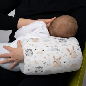 Perna de alaptare pentru gravide si bebelusi Kidizi Manson Forest Friends– sustinere ergonomica, materiale certificate