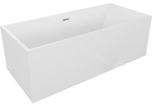 Mexen Vigo, cadă de sine stătătoare 178,5 x 80 cm, alb, preaplin cromat, 51251788000-01