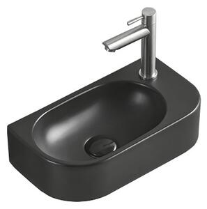 Mexen Viera, chiuveta blat 40x21x12 cm, stanga, negru mat, 21274085L
