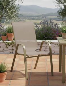 Scaun de Gradina Model Calan, Champagne, 55x75x90 cm