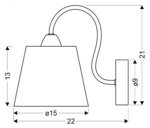Aplică perete LUK 1xE14/40W/230V