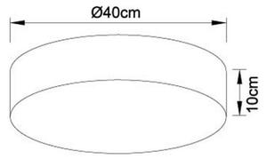 Globo 15365D - Plafonier LED dimabil SINNI LED/24W/230V + telecomandă