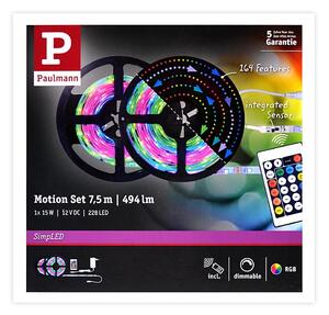 Bandă dimabilă LED RGB/15W Paulmann 70514 SIMPLED 7,5m 230V + telecomandă
