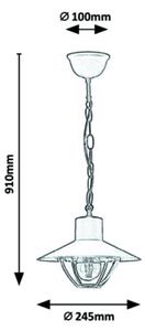 Lustră de exterior Rabalux 1xE27/10W/230V IP44