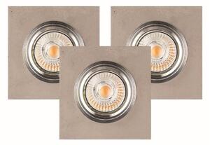 Spot-Light 2515336 - Set 3x LED VITAR 1xGU10/5W/230V beton, podhledové