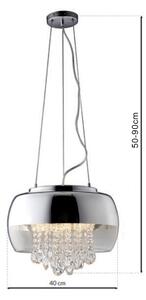Lustră LED pe cablu LUNA 1xE14/40W/230V