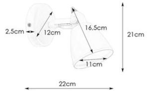 Aplică pentru baie Markslöjd 108082 FJÄLLBACKA 1xG9/20W/230V IP44