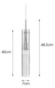 Lustră pe cablu Markslöjd 108112 TUBO 1xE14/40W/230V