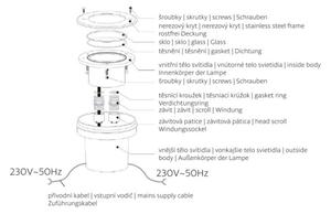 Corp de iluminat LED de exterior pentru căi de acces ROAD LED/0,5W/230V IP67 3000K