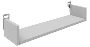 Raft de perete Derva, Lemn, Alb, 60x15x10 cm