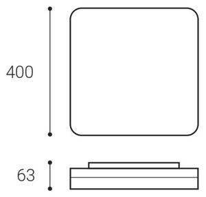 Plafonieră LED LED2 SQUARE II LED/30W/230V 3000/4000/5700K IP54