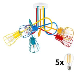 Lustră aplicată pentru copii OXFORD 5xE27/15W/230V