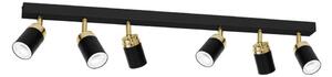 Spot RENO 6xGU10/60W/230V negru/auriu