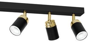 Spot RENO 6xGU10/60W/230V negru/auriu