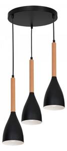 Lustră pe cablu MUZA 3xE27/60W/230V rotundă