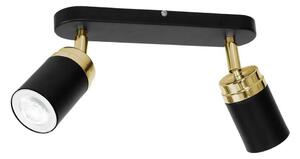 Spot RENO 2xGU10/60W/230V negru/auriu