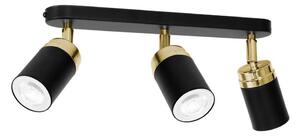 Spot RENO 3xGU10/60W/230V negru/auriu