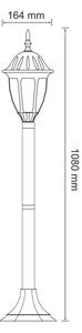 Lampă LED de exterior FLORENCJA 1xE27/10W/230V IP43