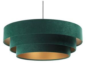 Lustr TRINITI 1xE27/60W/230V verde/auriu pe cablu