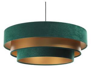 Lustr TRINITI 1xE27/60W/230V verde/auriu pe cablu